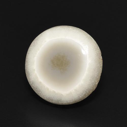 Agata Multicolore Bianco naturale da 6.31 ct, Rotondo, Opaco