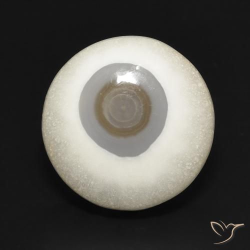 14.01ct Naturale Multicolore Bianco Agata, Rotondo, Opaco
