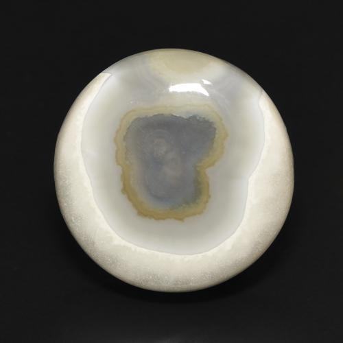 15.97ct Naturale Multicolore Bianco Agata, Rotondo, Opaco