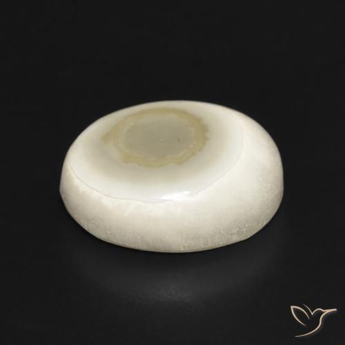 Agata Multicolore Bianco naturale da 6.02 ct, Ovale, Opaco