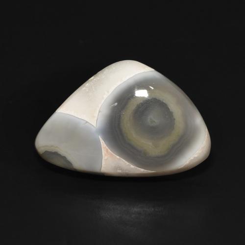 11.86ct Naturale Multicolore Bianco Agata, Taglio a fantasia, Opaco