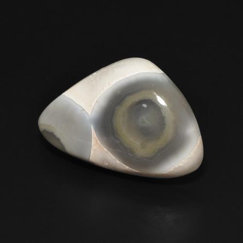 Agata Multicolore Bianco naturale da 11.86 ct, Taglio a fantasia, Opaco