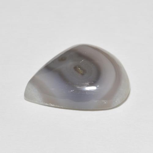 Agata Bianco caldo naturale da 18.49 ct, Forma a pera, Opaco
