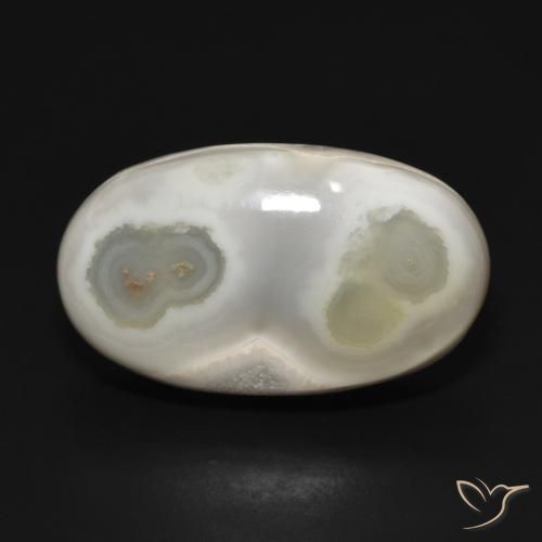 29.67ct Naturale Bianco caldo Agata, Ovale, Opaco