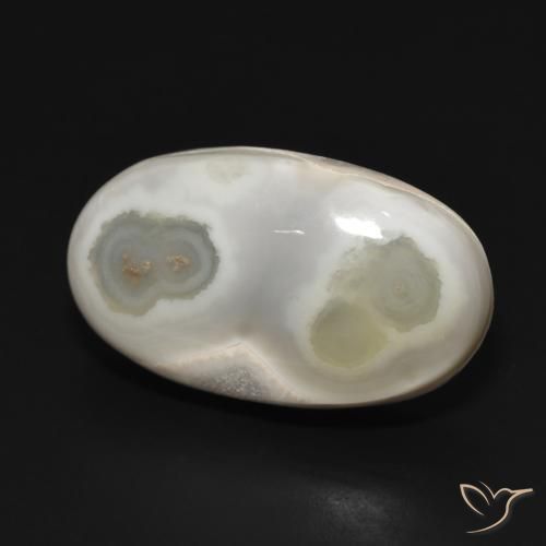 Agata Bianco caldo naturale da 29.67 ct, Ovale, Opaco
