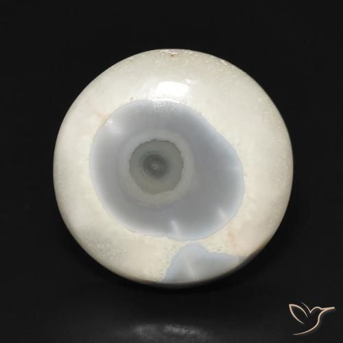13.25ct Naturale Multicolore Bianco Agata, Rotondo, Opaco