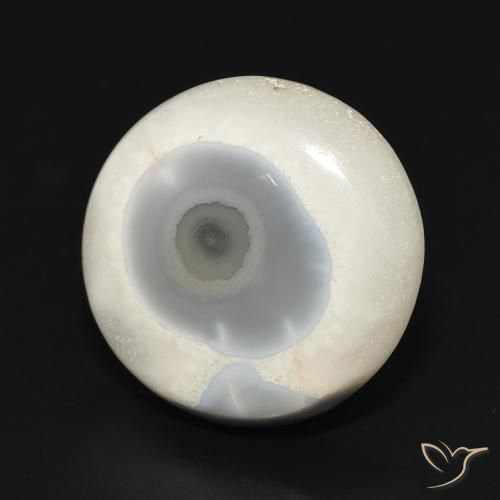 Agata Multicolore Bianco naturale da 13.25 ct, Rotondo, Opaco