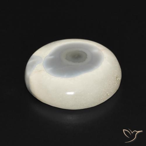 Agata Multicolore Bianco naturale da 13.25 ct, Rotondo, Opaco