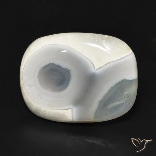 8.05ct Naturale Multicolore Bianco Agata, Cuscino, Opaco