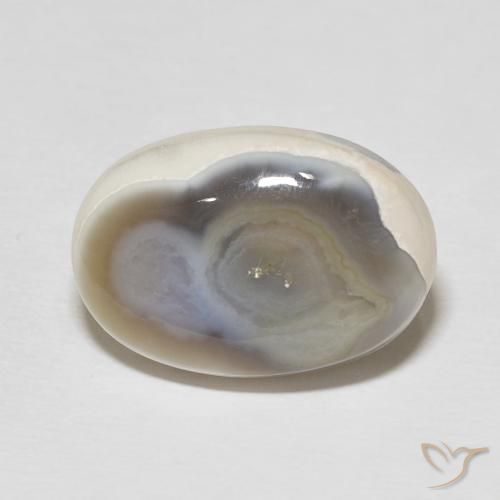 11.46ct Naturale Multicolore Agata, Ovale, Opaco