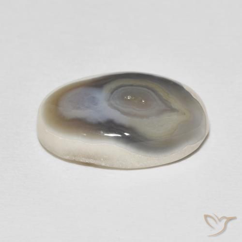 Agata Multicolore naturale da 11.46 ct, Ovale, Opaco