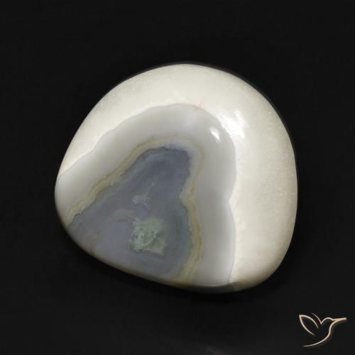 Agata Multicolore Bianco naturale da 14.42 ct, Taglio a fantasia, Opaco