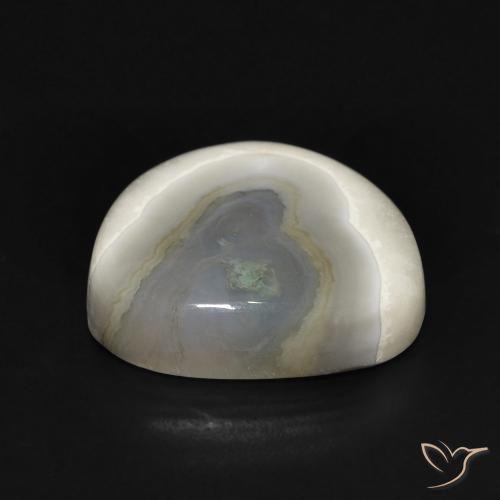 Agata Multicolore Bianco naturale da 14.42 ct, Taglio a fantasia, Opaco
