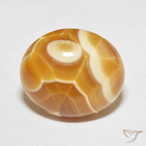 16.00ct Naturale Multicolore Agata, Ovale, Opaco
