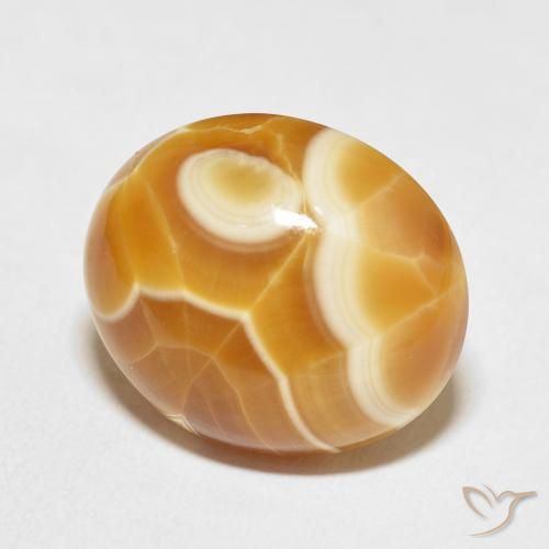Agata Multicolore naturale da 16.00 ct, Ovale, Opaco