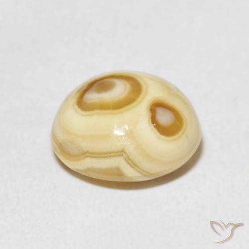 Agata Multicolore naturale da 6.00 ct, Ovale, Opaco