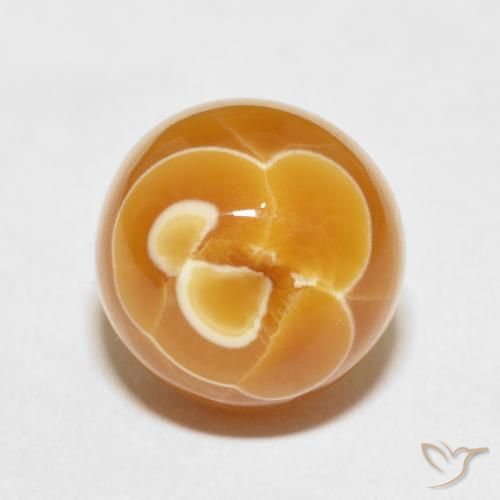 12.69ct Naturale Multicolore Agata, Rotondo, Opaco