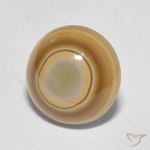 Agata Multicolore naturale da 4.89 ct, Rotondo, Opaco