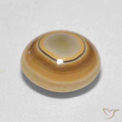 Agata Multicolore naturale da 4.89 ct, Rotondo, Opaco