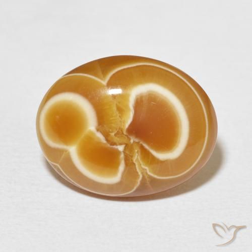 11.32ct Naturale Multicolore Agata, Ovale, Opaco