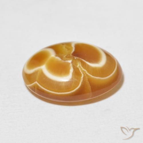 Agata Multicolore naturale da 11.32 ct, Ovale, Opaco