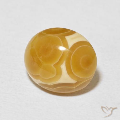 Agata Multicolore naturale da 6.64 ct, Ovale, Opaco
