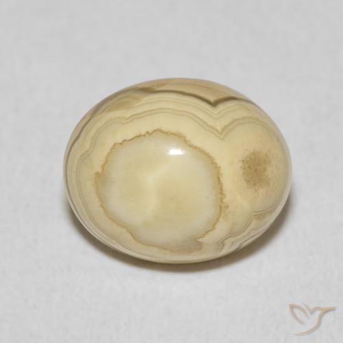 6.65ct Naturale Multicolore Agata, Ovale, Opaco