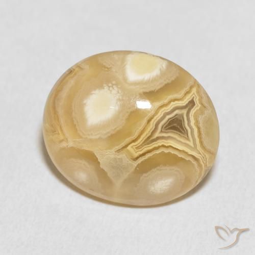Agata Multicolore naturale da 18.32 ct, Ovale, Opaco
