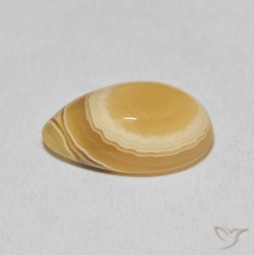Agata Multicolore naturale da 11.05 ct, Forma a pera, Opaco