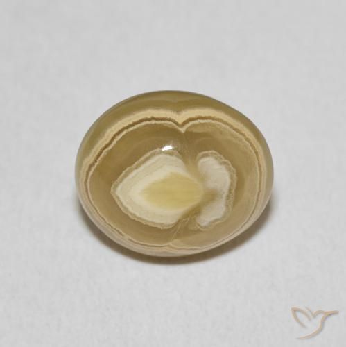 6.07ct Naturale Multicolore Agata, Ovale, Opaco