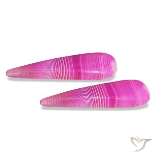 Gemme di Agata Multicolore naturale da 24.65 ct, Forma a pera, Traslucido