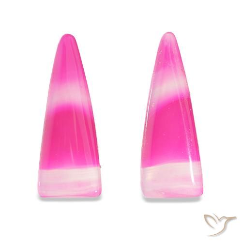 Gemme di Agata Multicolore naturale da 15.86 ct, Taglio trillion, Trasparente