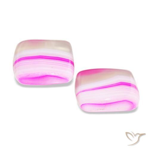 Gemme di Agata Multicolore naturale da 16.57 ct, Taglio a cuscino, Trasparente