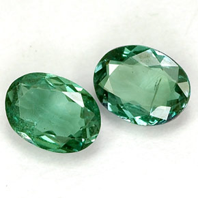 Gemme di Alessandrite Verde / Rosso naturale da  ct, Taglio ovale, VS