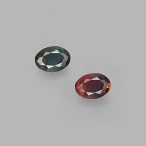 Alessandrite naturale multicolore da 0,15 ct, taglio ovale, VS