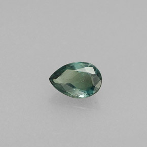 Alessandrite Verde / Rosso naturale da 0.20 ct, Forma a pera, VS