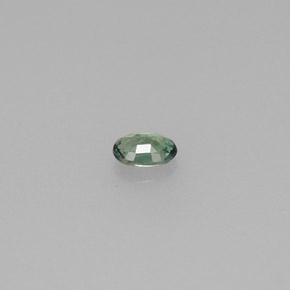 Alessandrite verde / rosso naturale da 0,18 ct, taglio ovale, VVS-VS