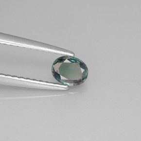 Alessandrite naturale multicolore da 0,34 ct, taglio ovale, VVS-VS