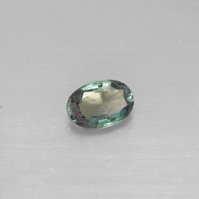 Alessandrite naturale multicolore da 0,34 ct, taglio ovale, VVS-VS