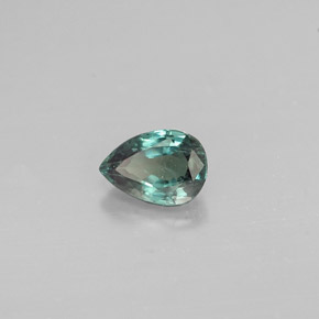 Alessandrite Verde / Rosso naturale da 0.45 ct, Forma a pera, VS