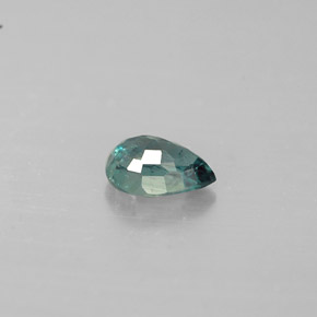 Alessandrite Verde / Rosso naturale da 0.45 ct, Forma a pera, VS