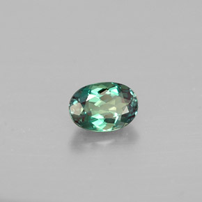 Alessandrite naturale multicolore da 0,33 ct, taglio ovale, VVS-VS