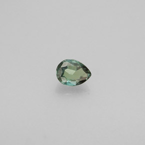 Alessandrite Verde / Rosso naturale da 0.13 ct, Forma a pera, VVS-VS