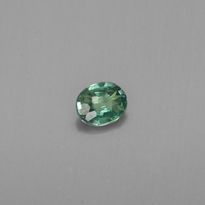 Alessandrite Verde / Rosso naturale da 0.12 ct, Taglio ovale, VS
