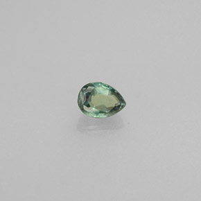 Alessandrite Verde / Rosso naturale da 0.15 ct, Forma a pera, VS