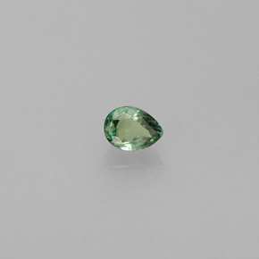 Alessandrite Verde / Rosso naturale da 0.13 ct, Forma a pera, VVS-VS
