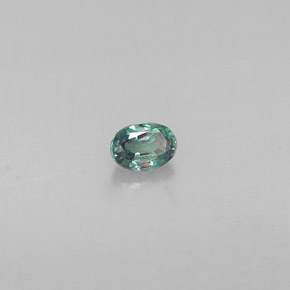 Alessandrite Verde / Rosso naturale da 0.12 ct, Taglio ovale, VS