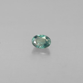 Alessandrite Verde / Rosso naturale da 0.11 ct, Taglio ovale, VS