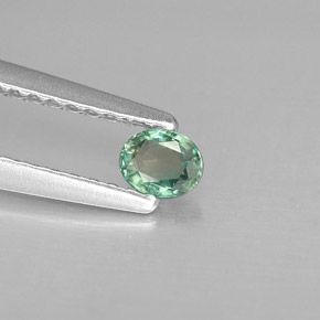 Alessandrite naturale multicolore da 0,15 ct, taglio ovale, VS