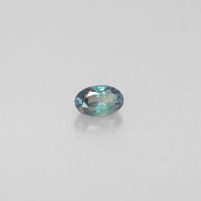 Alessandrite naturale multicolore da 0,12 ct, taglio ovale, VS